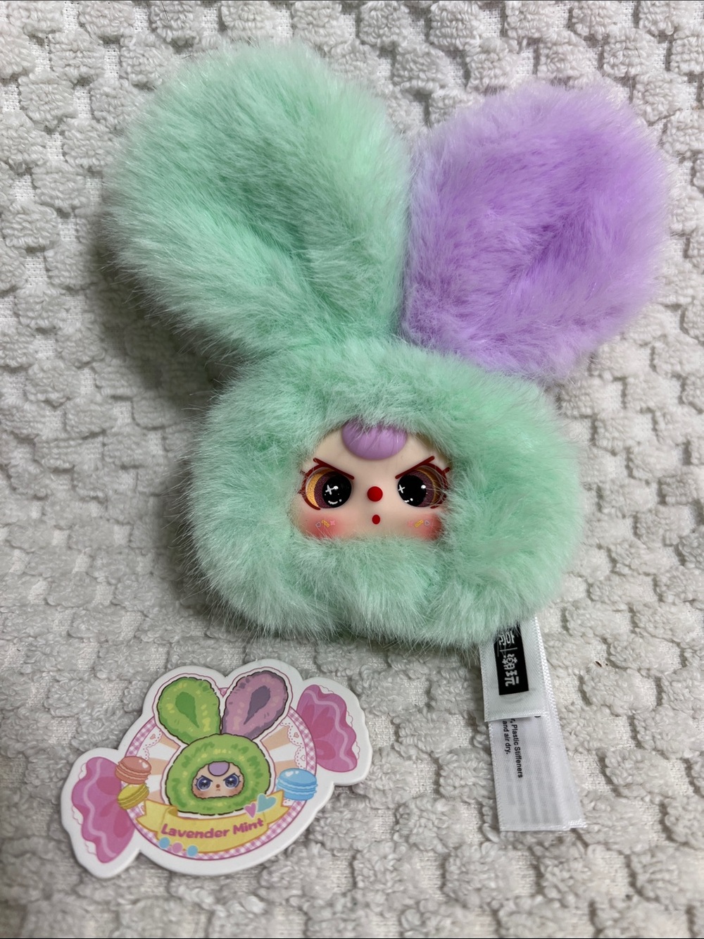 Baby Three Petit Macron Cute Bunny Head V2 Series - LAVENDER MINT